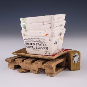 USPS Planter with Saucer and Pallet #cstk72