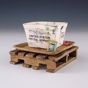 USPS Planter with Saucer and Pallet #cstk47