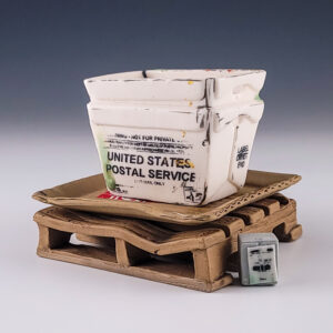 USPS Planter with Saucer and Pallet #cstk59