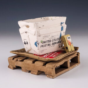 USPS Planter with Saucer and Pallet #cstk68