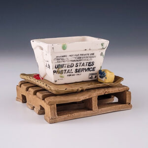 USPS Planter with Saucer and Pallet #cstk48