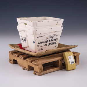 USPS Planter with Saucer and Pallet #cstk70