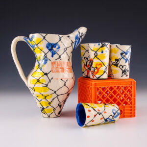 Marcè Nixon-Washington's Untitled: Pitcher with Shot Glasses #lc11mnix04