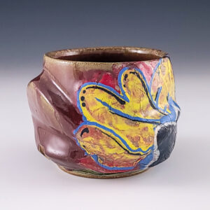 Red Tealbowl with Black "S" Throwie #ms08