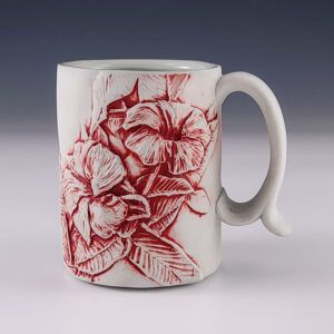 Hummingbird and Flower Mug #jb243