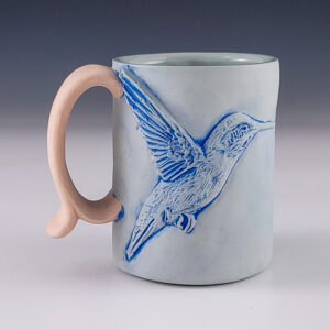 Hummingbird and Flower Mug #jb249