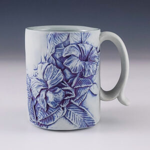 Hummingbird and Flower Mug #jb238