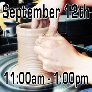 1 Time Class September 12th 11:00am - 1:00pm